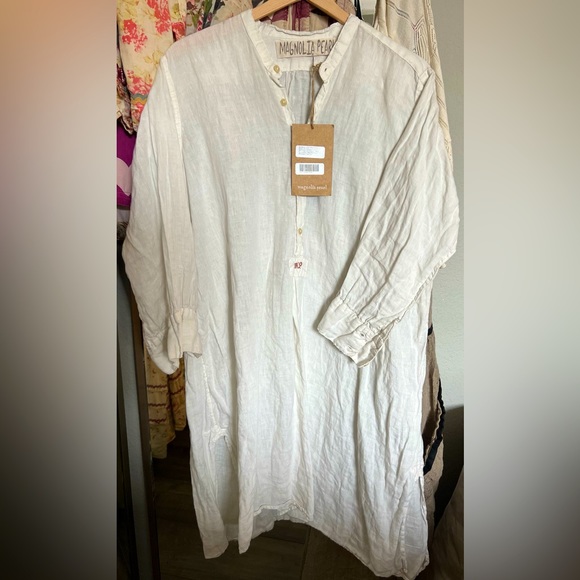 Magnolia Pearl Linen Dress - Picture 2 of 8